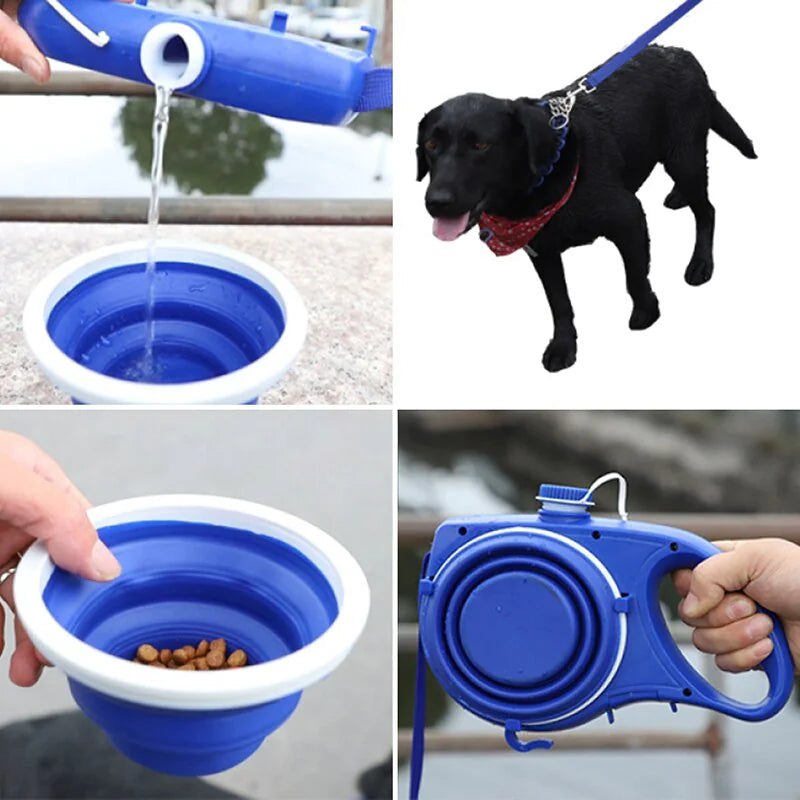 PetSpiff ™ leash with food and water holder